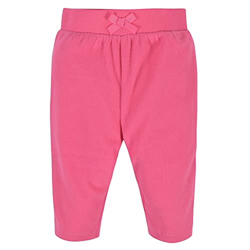 Gerber Baby Girls' 4-Pack Microfleece Pants, Pink/Gray/Black, Newborn #TOP4