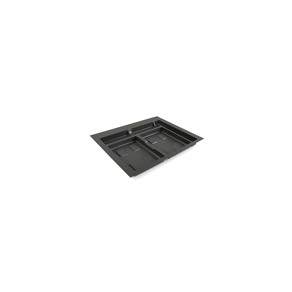 Spazzatura Differenziata Interno Emuca Contenitori Per Cassetti Da Cucina, Altezza 266 Mm, 7l, Grigio Antracite, 2 Un. | Leroy Merlin Bidoni Differenziata