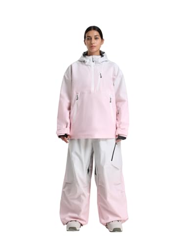 GSOU SNOW Women's Ski Jacket and Pants Set Baggy Snowboard Jacket Snow Suit...