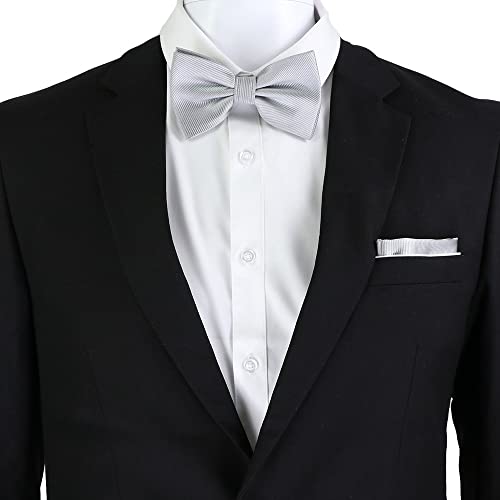 Set formal de corbata y pañuelo para hombre miniatura 2
