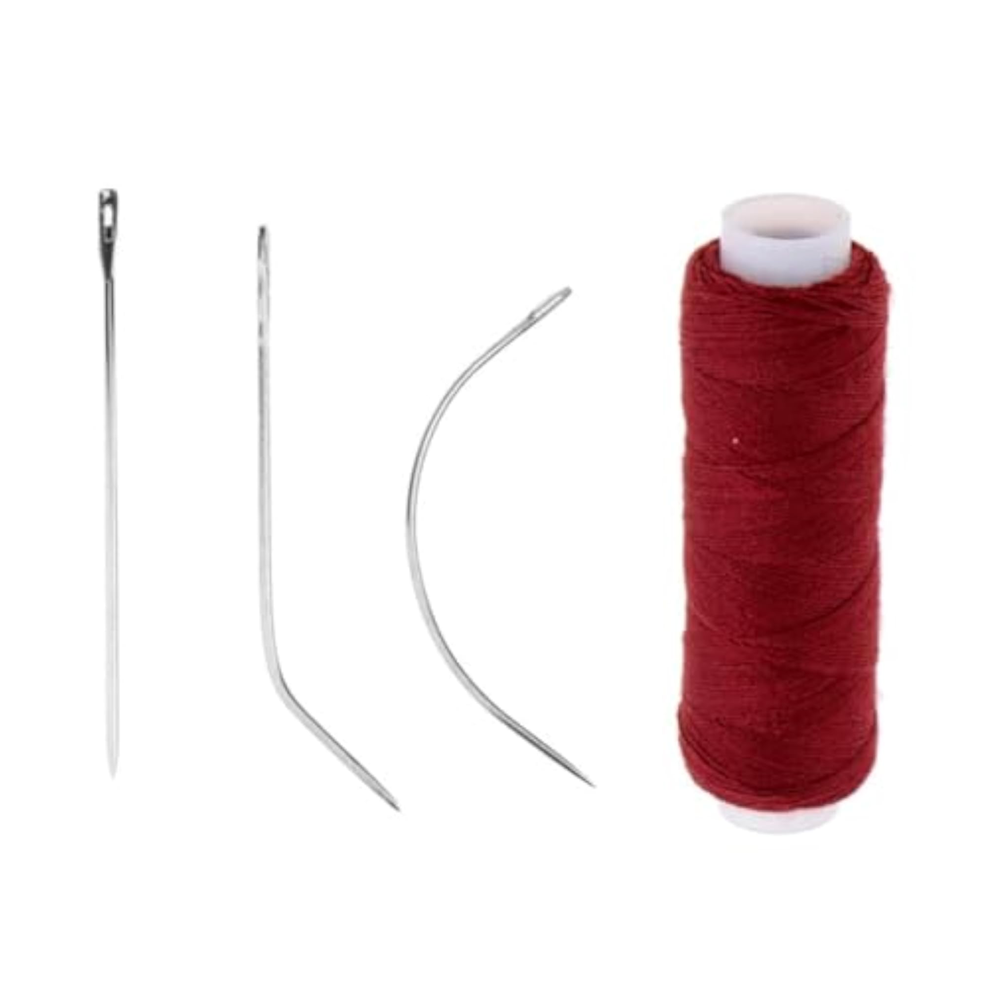 Cotton Hair Track Weft Weaving Sew Decor Thread, Wine Red