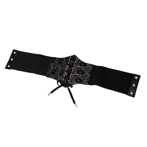 Western Styles Black Corset Leather Belt Women Gothicism Styles Waistband For Women Fashion Accessory - Main Image