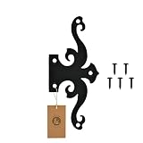 volet bois porte fenetre avec serrure UTILISATION POLYVALENTE : idéal pour les volets, les portes de jardin, les portes en bois et les maisons à outils - ces charnières décoratives ajoutent un charme rustique à votre projet et ajoutent une touche élégante à votre maison et au jardin.