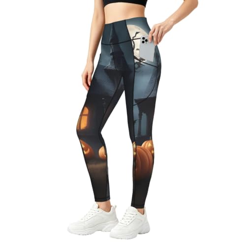 Leggings de Halloween para mujer para entrenar con alegría y comodidad diaria