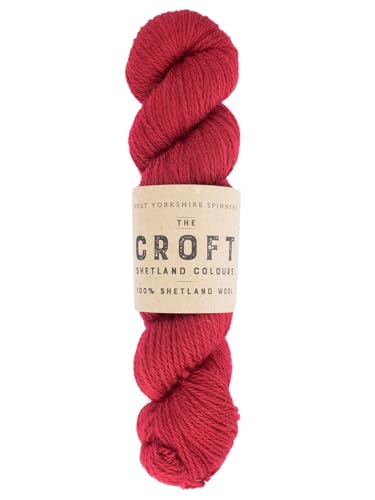 WYS The Croft Shetland Aran laine pull sans bouloche Reawick