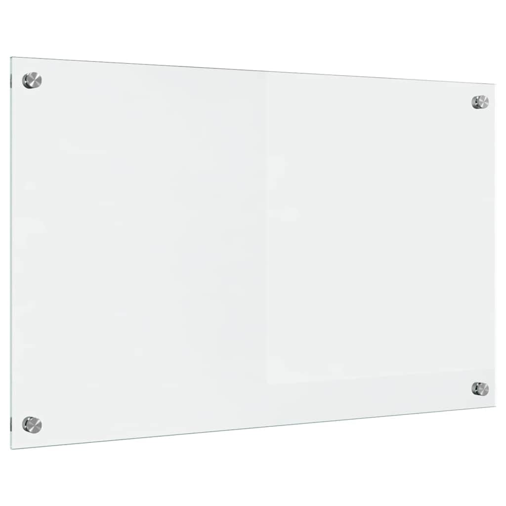 vidaXL Schienale da Cucina Trasparente 80 x 50 cm Vetro temperato, Design da Cucina alla Moda: Schienale in Vetro, Parete Resistente al Calore, estetica Moderna per la ristrutturazione