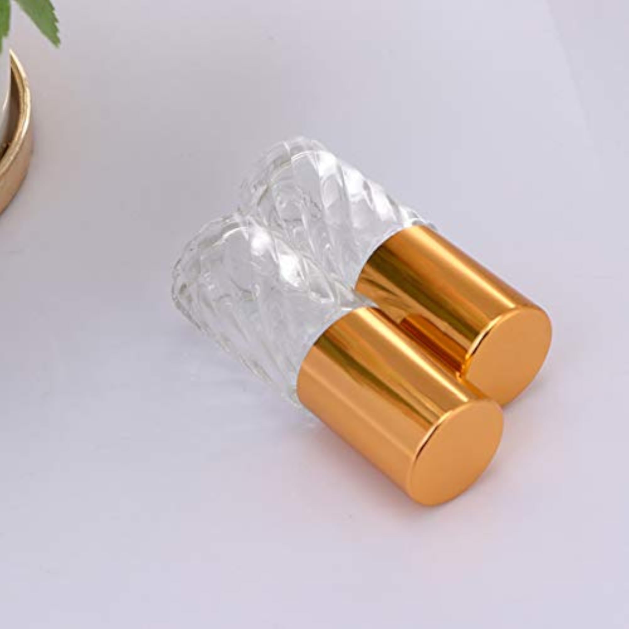 10pcs Glass Essential Oil Roller Bottles Refillable 5ml