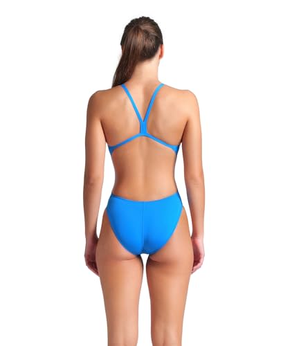 Image of Arena Women's Solid Team Swimsuit Challenge Back MaxLife Open Back Bathing Suit Athletic Swimwear