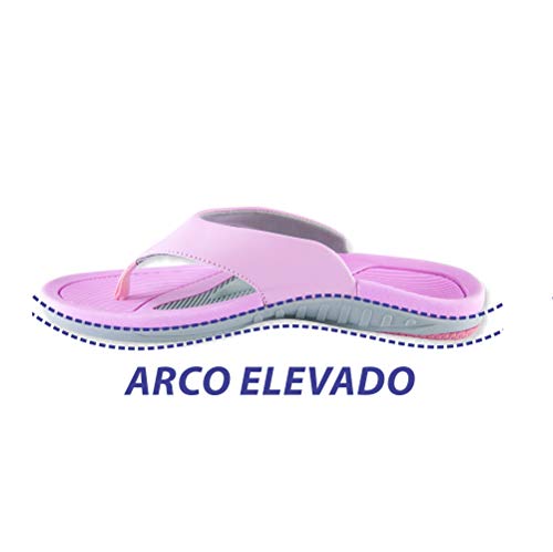 Sandália Total Support com Arco e Piloto, Ortho Pauher, Rosa, 37/38