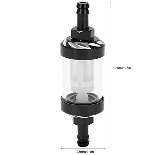 Filtro de Combustível de Vidro, Filtro de óleo do Motor Vidro Usinado CNC Com Design de Rosca para C