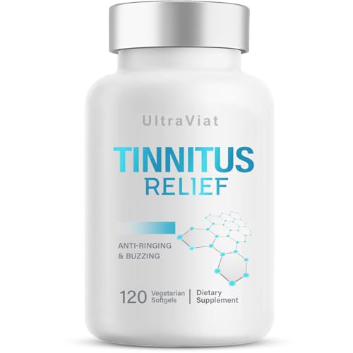 Tinnitus Relief for Ringing Ears, 1200mg Premium Tinnitus Supplement for Ear Ringing, 120 Capsules