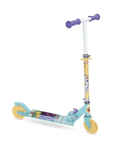Mondo Toys - Scooter FROZEN - La Reine des Neiges - Trottinette 2 roues pliable en aluminium avec plateau extra grip et guidon réglable enfant / fille - 28221