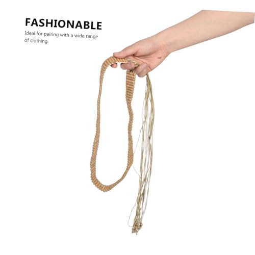 PartyKindom Boho Wooden Beads Belt for Women Fashion Waistband for Dresses Unique Style Decorative Beaded Belt for Casual Formal Occasions4