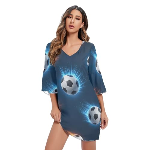Robe trapèze mousseline de soie bleue finis les vêtements inconfortables