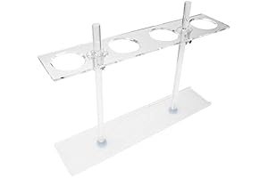 TOPINCN Glass Funnel Stand with High-Temp Resistance for Chemical Experiments