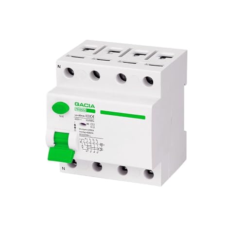 FI-SCHALTER FI-Schutzschalter TYP A 40A 30mA 4P GACIA