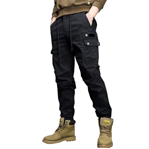 Pantalones cargo para hombre, elásticos, impermeables, softshell, pantalones de trabajo con múltiples bolsillos, ropa de trabajo, tácticos, pantalones cargo de combate al aire libre, camping