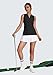 Obla Women's Sleeveless Golf Shirt V-Neck Lightweight Quick Dry Tennis Tank Tops Polo Shirts for Women(Black_XXL)