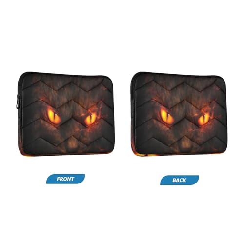 Funda para laptop de 13-14 pulgadas con diseño de ojos de gato miniatura 2