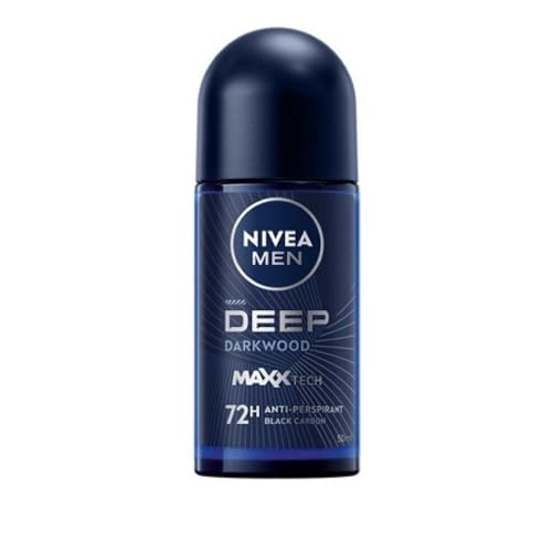 NIVEA MEN DEEP Darkwood Roll-On Anti-Perspirant, 50 ml, Pack of 3 - image 2