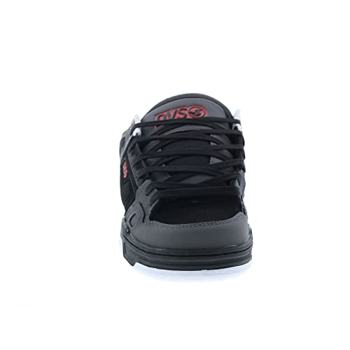 Image of DVS Men's Comanche Skate Black Charcoal Red Nubuck (14, Numeric 14)