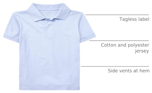 Image of The Children's Place Boys' Multipack Short Sleeve Soft Jersey Knit Polos