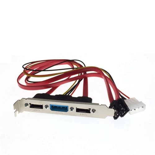 Cable PC DIY SATA a ESATA y 4Pin IDE Molex con soporte PCI