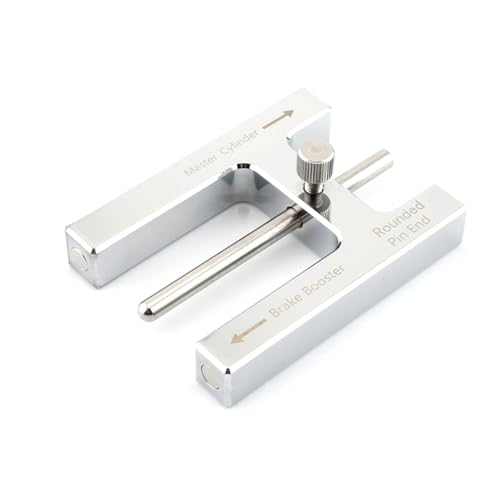 FINMOKAL Outil de réglage de Frein, Tige de poussée de servofrein, Outil de réglage de la Longueur de la goupille du maître-Cylindre pour la Plupart des servofreins avec goupilles réglables (Argent)