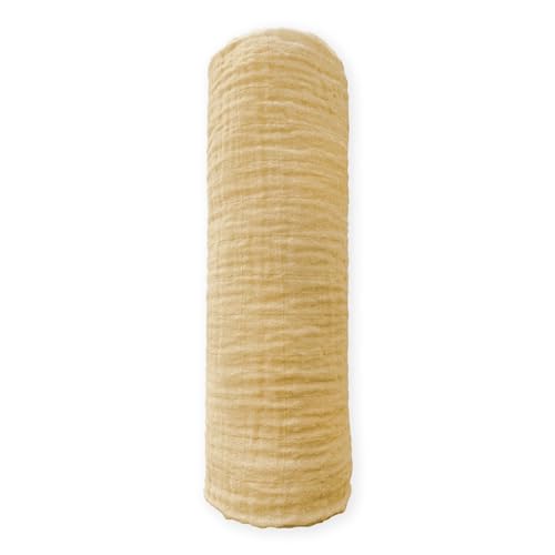 Image of SwaddleDesigns Cotton Muslin Swaddle Blanket, Receiving Blanket for Baby Boys & Girls, Best Registry Gift, 46x46 inches, Gold