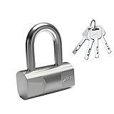 Stainless Steel Door Locker Lock Padlock Household Anti-Pick Anti-Theft Dormitory Waterproof Rustproof Security Padlocks Tools(60mm)