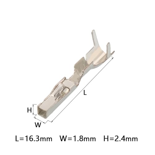 Terminal de 1,2 mm para reparar fallos eléctricos de forma duradera con conector macho, 20 piezas 3