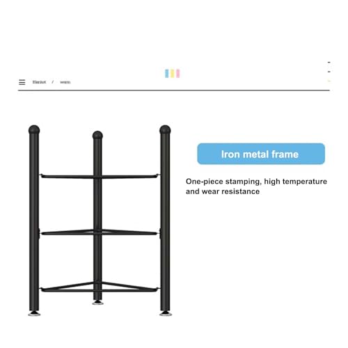 Estante para pelotas de ejercicio y medio equilibrio con soporte triangular 6