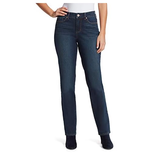 Bandolino Calça jeans feminina Misses Mandie de cintura alta e corte reto, Wenonah, 18 Regular