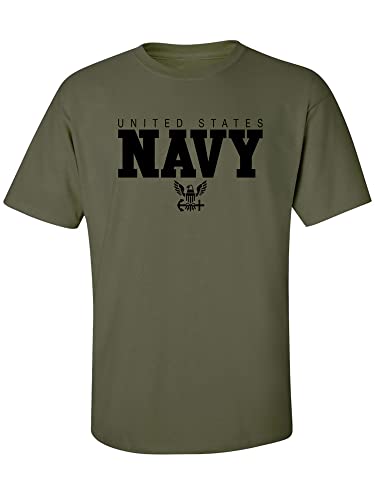 U.S. Navy Anchor Adult T-Shirt in Military Green - X-Large
