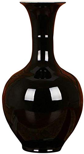 Vase en céramique noir et or pour décoration de table de salon élégante