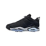 Jordan Retro 6 G NRG FD0204-001 - Zapatos de golf para hombre adulto, Negro/Wolf Grey-metallic Silver-chrome, 39 EU