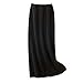 Produktbild Damen Kaschmirrock- Slim Fit Maxi-Rock Strickrock (Schwarz, Large)