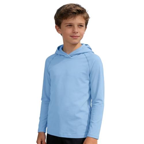 Sudadera con Capucha de Manga Larga para niños Deportes al Libre Verano Ligera y Transpirable
