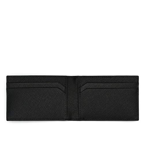 DRAKEHAUT Slim Saffiano Genuine Leather Dual Card Holder Minimalist RFID Blocking Credit Card Case - 10 CC - Image 4