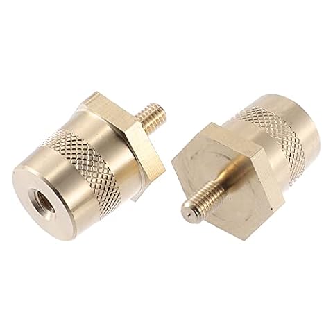 X AUTOHAUX 1 para zacisków do akumulatora M5, mosiądz, słupek, adapter, śruby