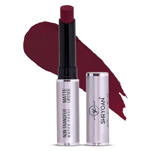 Image of Shryoan Velvety Matte Non-Transfer Lipstick I Long Lasting Stay with Non-Transfer Formula | Smudge & Water Proof (3.5 gm)