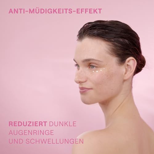 WELEDA Bio Glättende Augenpflege Wildrose & Weißer Tee - Naturkosmetik Natural Aging Augencreme mit Age Protect Complex & Koffein mindert erste Fältchen & verringert Augenringe (vegan, 12ml)