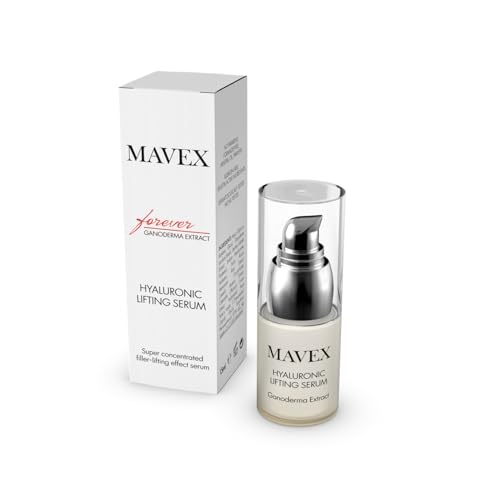 MAVEX Sérum Hyaluronic Lifting, de gel de ácido hialurónico más puro con extracto de ganoderma, 15 ml