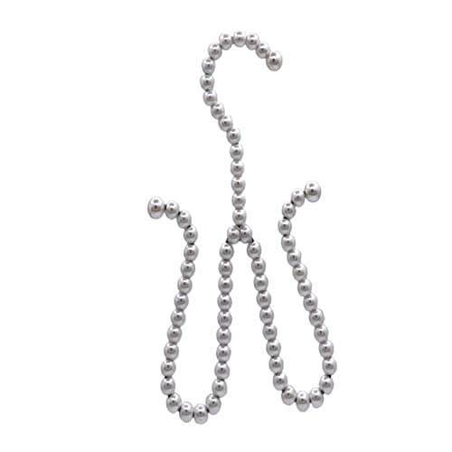 Happyyami Shoes Drying Holder Double Hooks Lightweight Closet Organizer with Material Unique Faux Pearl Design for Storage