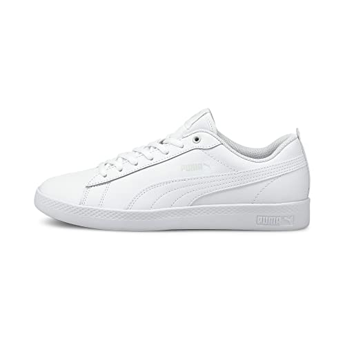 PUMA Smash Wns v2 L, Zapatillas Bajas Mujer, Multicolor White, 39 EU