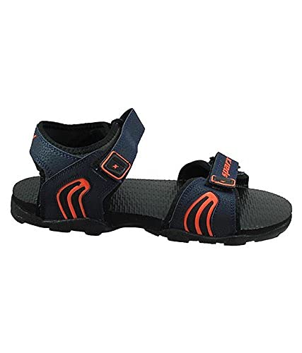 Image of Sparx Trending footwear Men's sandals for Outdoor /Office /Casual /Running /Gymming /Walking ss-702 blue orange uk-6