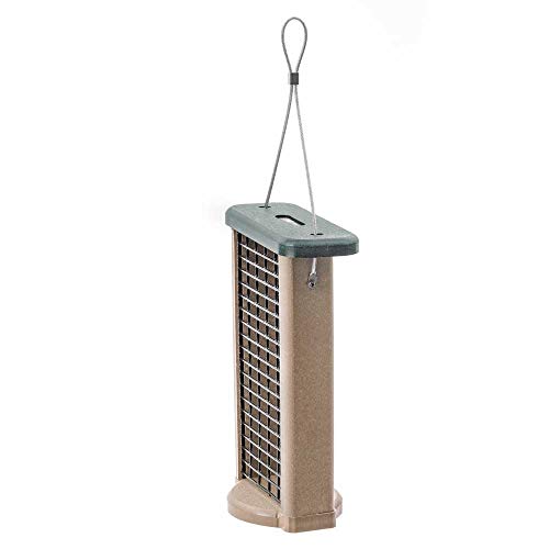Distributeur de graisse pour oiseaux en métal robuste à base stable premium