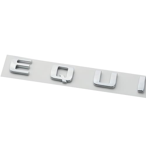Image of 2X Equinox Front Door Nameplate Letter Logo 3D Badge Emblem Sport Replacement for Equinox (Chrome)