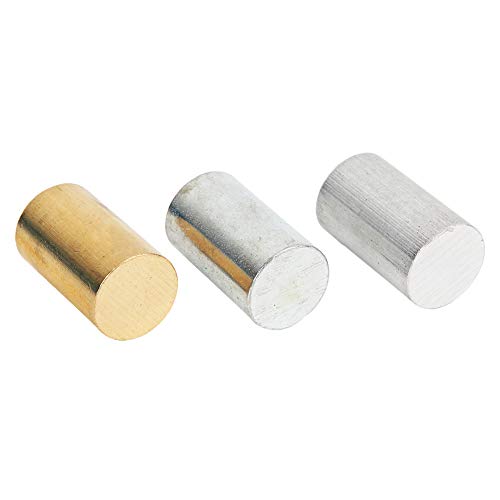 Riuulity Juego de Cilindros de Aluminio, Hierro y Latón para Educación Física, para Experimentos en el Aula de Escuelas Secundarias