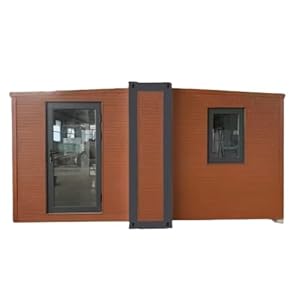 Mobile House Patio Tiny House Modern Prefab Modular Luxury Modern prefab Villa Mobile Vacation Tiny Steel Home 20 Feet prefabricated Tiny House with Balcony Kitchen Bathroom 2 Bedrooms Mobile Home eco